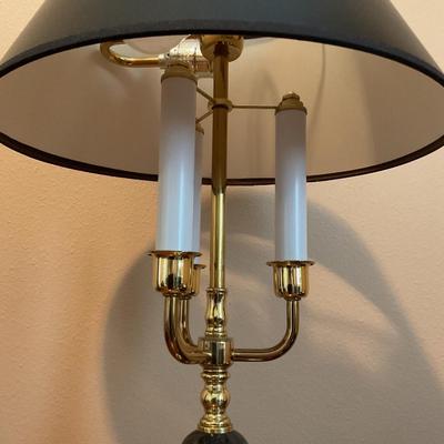 U.S. Naval Academy Brass and Marble Table Lamp