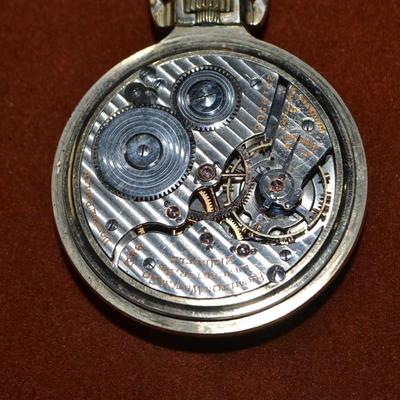 LOT 383. ANTIQUE HAMILTON POCKET WATCH