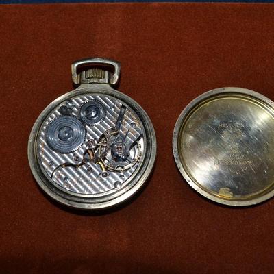 LOT 383. ANTIQUE HAMILTON POCKET WATCH