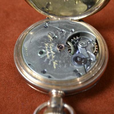 LOT 384 ANTIQUE WM BOND & SON SERIAL # 60119  14K GOLD CASE