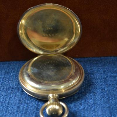 LOT 384 ANTIQUE WM BOND & SON SERIAL # 60119  14K GOLD CASE