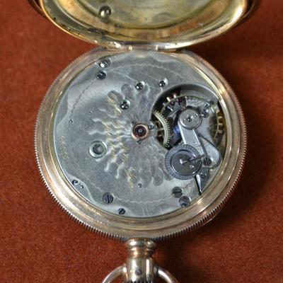 LOT 384 ANTIQUE WM BOND & SON SERIAL # 60119  14K GOLD CASE