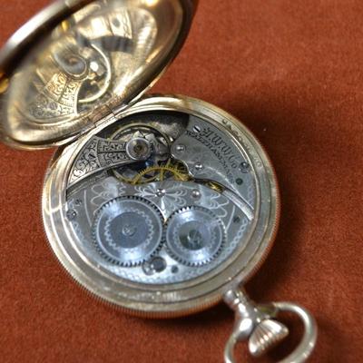 LOT 385. ANTIQUE WALTHAM POCKET WATCH SERIAL NUMBER 22919272