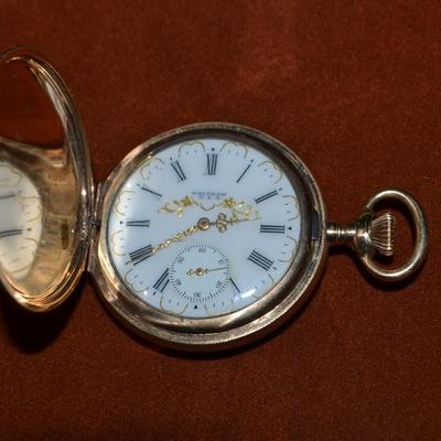 LOT 385. ANTIQUE WALTHAM POCKET WATCH SERIAL NUMBER 22919272
