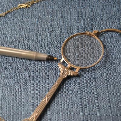 LOT 390 VINTAGE FOLDING EYE GLASSES