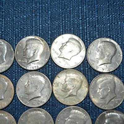 LOT 376. KENNEDY HALF DOLLAR COINS