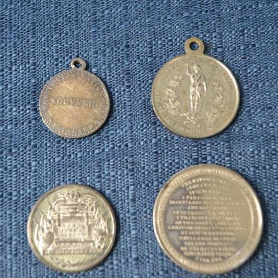 LOT 396  VARIETY OF COINS AND TOKENS