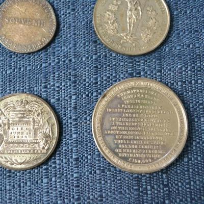 LOT 396  VARIETY OF COINS AND TOKENS