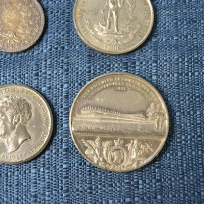 LOT 396  VARIETY OF COINS AND TOKENS