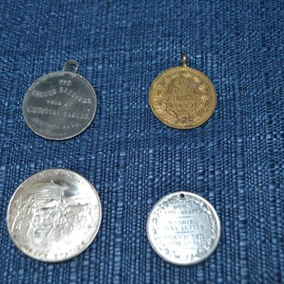 LOT 398 VARIETY OF COINS AND TOKENS