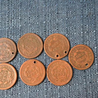 LOT 400 ANTIQUE LARGE ONE CENT COIN