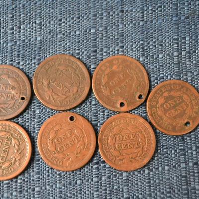 LOT 400 ANTIQUE LARGE ONE CENT COIN