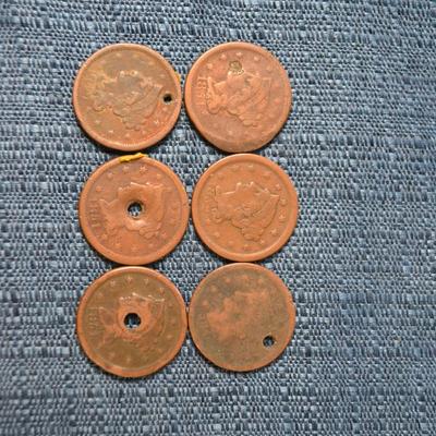 LOT 401. ANTIQUE LARGE ONE CENT COINS