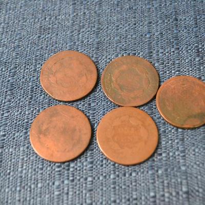 LOT 406. ANTIQUE ONE CENT COINS