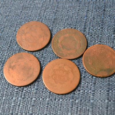 LOT 406. ANTIQUE ONE CENT COINS
