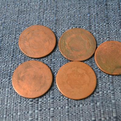 LOT 406. ANTIQUE ONE CENT COINS