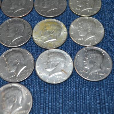 LOT 410 JFK HALF DOLLAR COINS