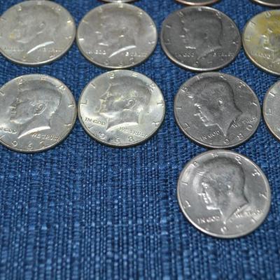 LOT 410 JFK HALF DOLLAR COINS