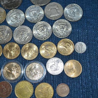 LOT 415. VARIETY OF US COINS