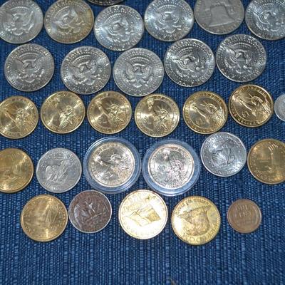 LOT 415. VARIETY OF US COINS