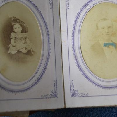 LOT 417. ANTIQUE PHOTO BOOK WITH ANTIQUE PHOTOS