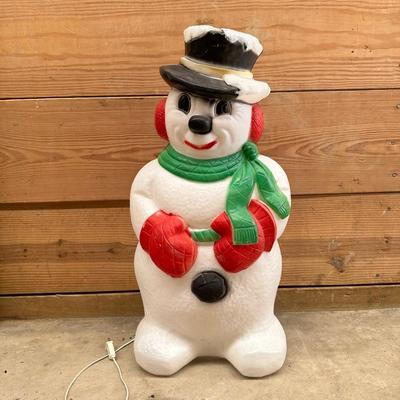 FROSTY THE SNOWMAN BLOW MOLD LIGHTED YARD DECOR