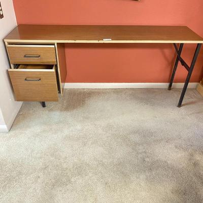 Formica 2-Drawer Knee Hole Desk