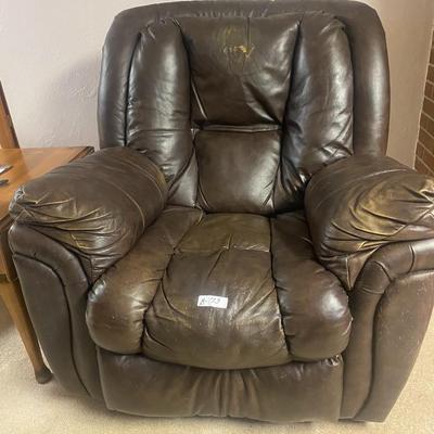Ethan Allen Brown Leather Recliner