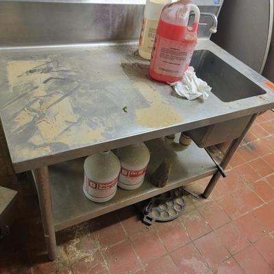Stainless Steel Table 42" x 24" x 32" T