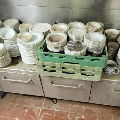 All the Bowls, plates, cups & racks