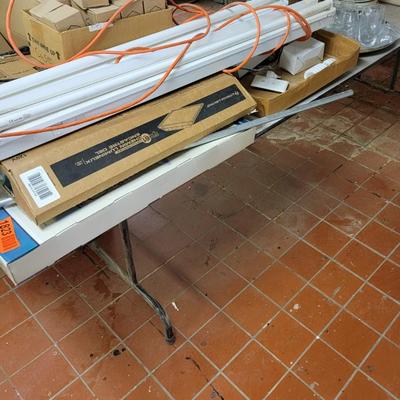5' HD wood Table & 8' Folding table, great for company or for banquets
