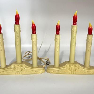 Vintage Plastic Candelabra