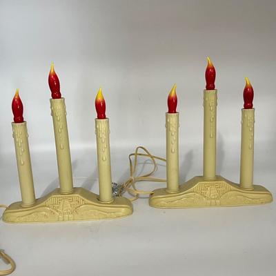 Vintage Plastic Candelabra