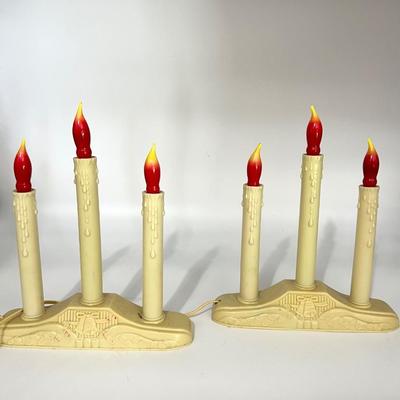 Vintage Plastic Candelabra