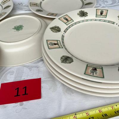 pfaltzgraff naturewood 8 dinner plates