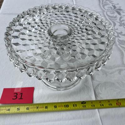 Fostoria American Round Cake Stand