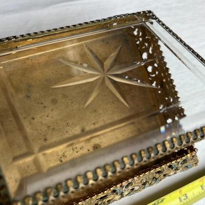 Pair of Gilded Jewelry caskets
