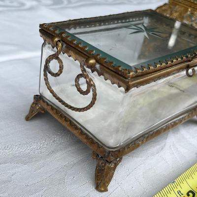 Pair of Gilded Jewelry caskets