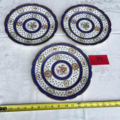 Lot of 3 French Plates