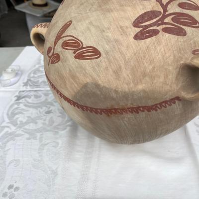 Tribal Hanging Pot.  Drilled