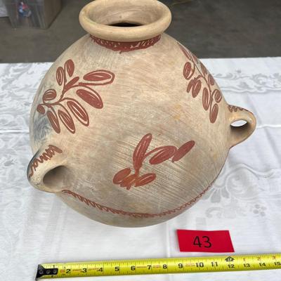 Tribal Hanging Pot.  Drilled