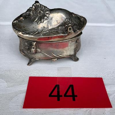 Silver Plate Art Nouveau Box
