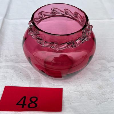 Cranberry Mini Vase