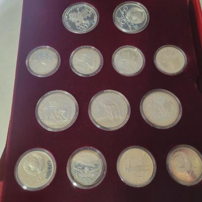 1980 Moscow Olympics Sliver Decorative Rounds