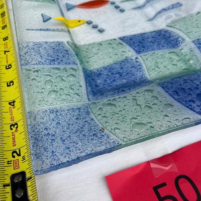 Large Fused Glass Tray
