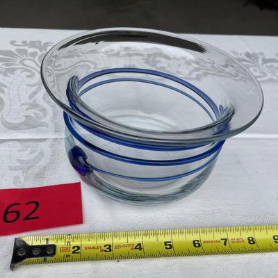 Fused Glass Swirl Bowl