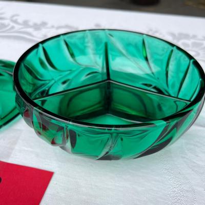 Indiana Glass OLEANDER flat candy bowl.