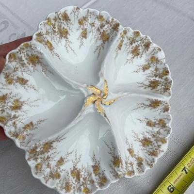 French Porcelain Oyster tray