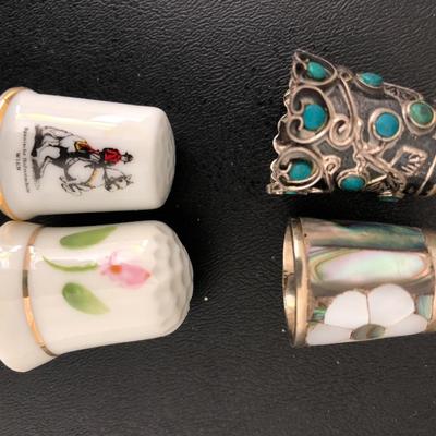 Thimble Collection with Display Case -Lot 173