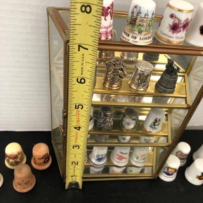 Thimble Collection with Display Case -Lot 173
